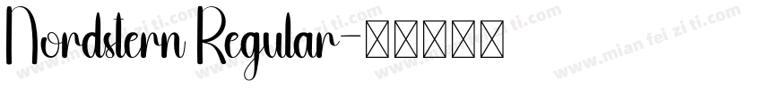 Nordstern Regular字体转换